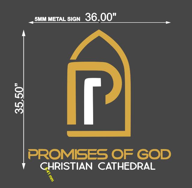 "Promises of God" Metal Sign