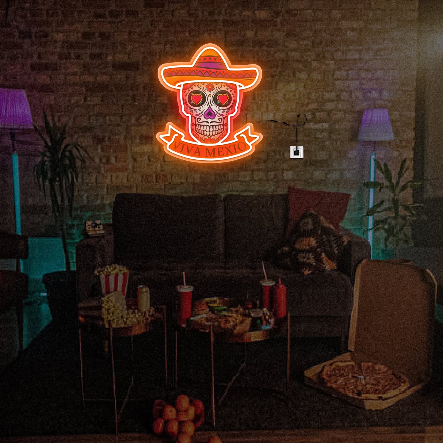 Viva Mexico Neon UV Sign - Neonsnest.com