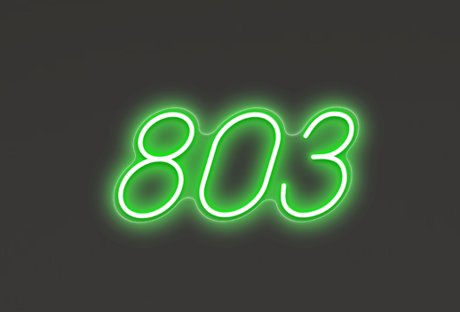 803 Neon Sign