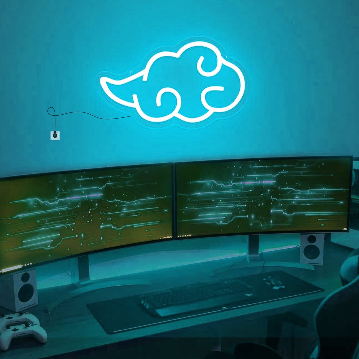Akatsuki Cloud Neon Sign wal