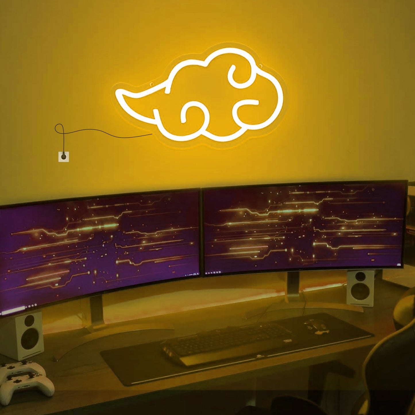 Akatsuki Cloud Neon Signs Size Wall