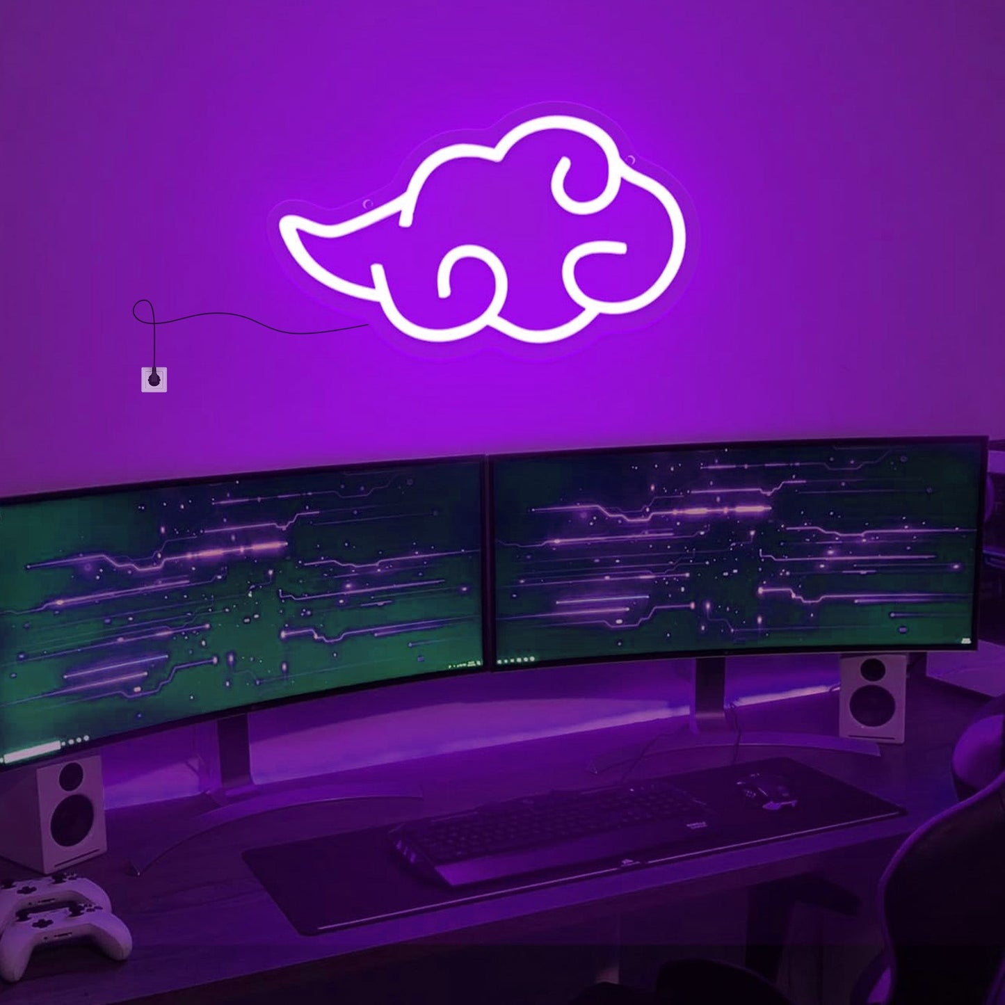 Akatsuki Cloud Neon Signs Wall