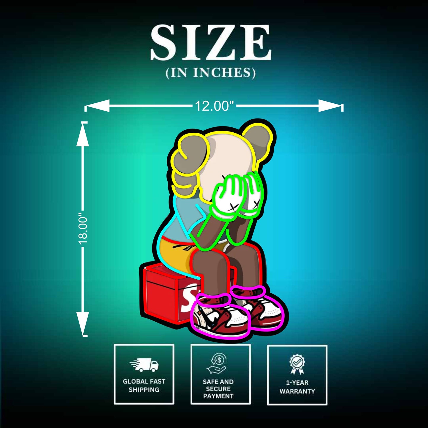 Animated Neon Signs Size