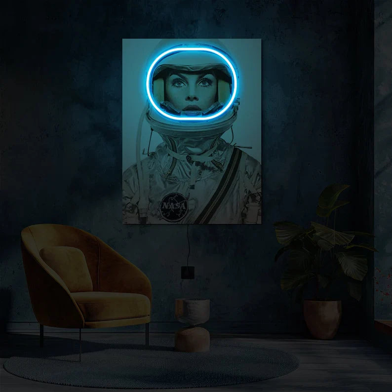 Astronaut neon sign