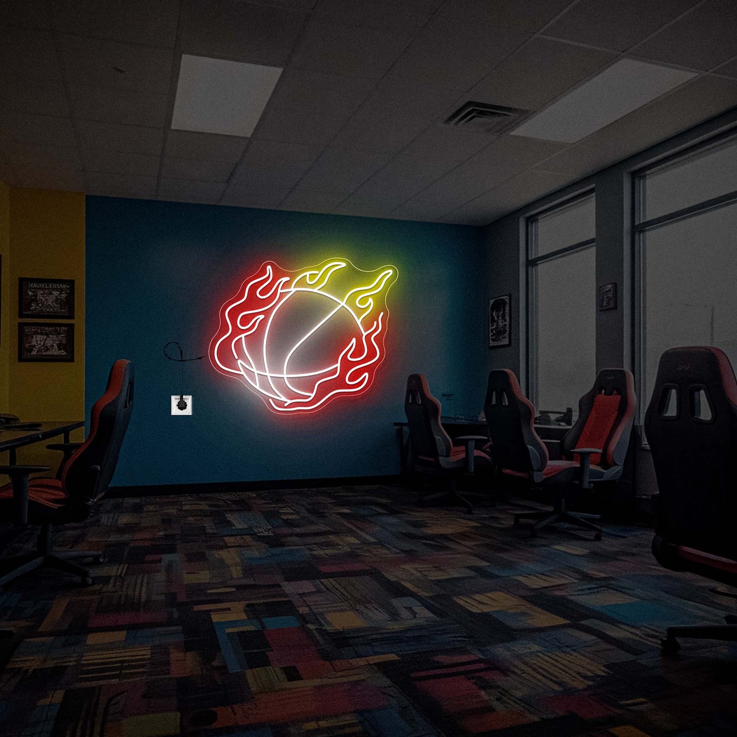 Basketball Neon Light Sign Wall Decor