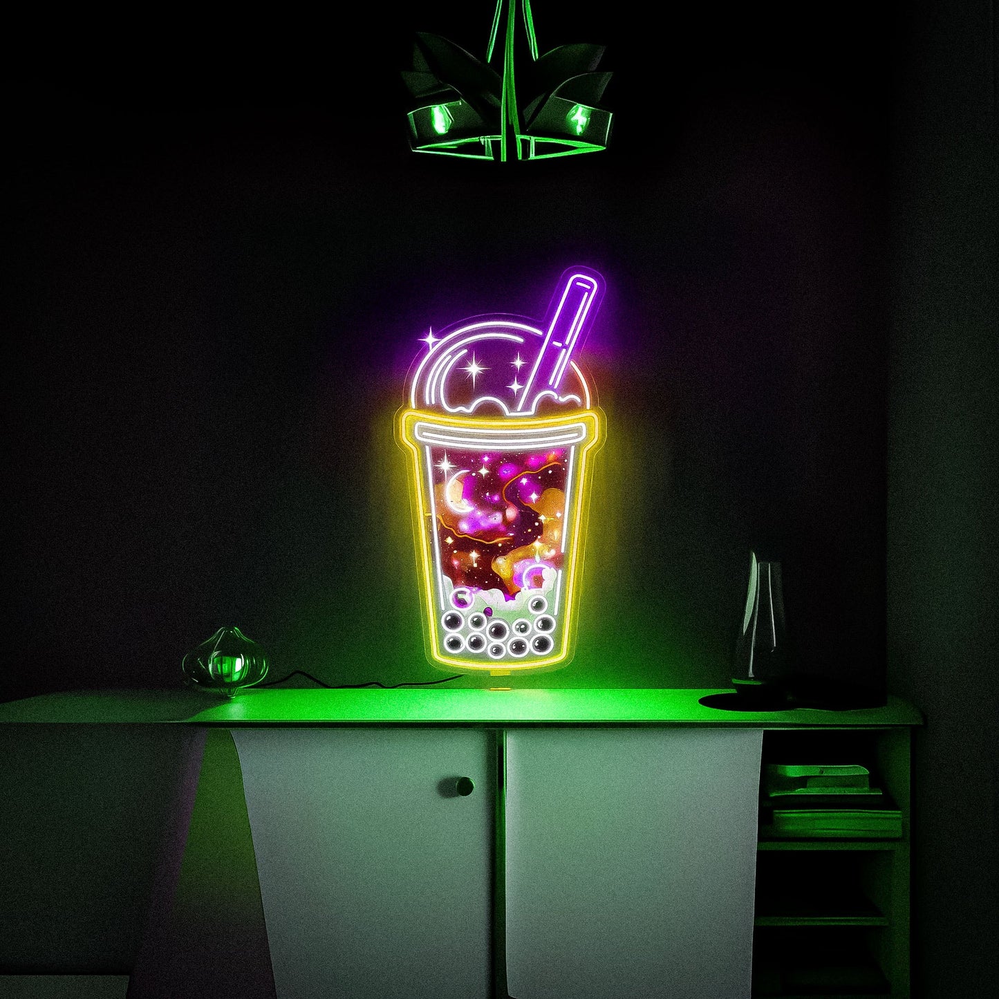 Bubble Tea Neon Sign Wall