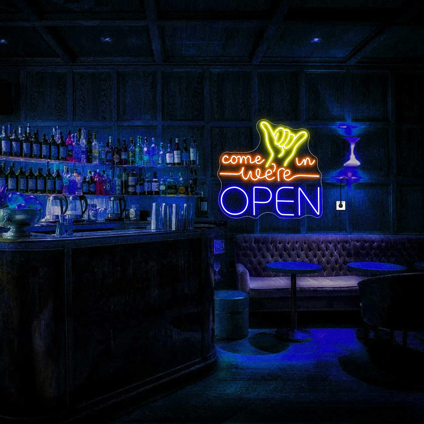 Come In We Are Open Neon Sign Wall Decor