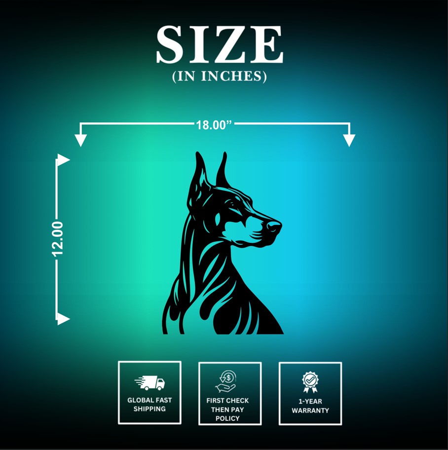 Doberman Dog Metal Signs
