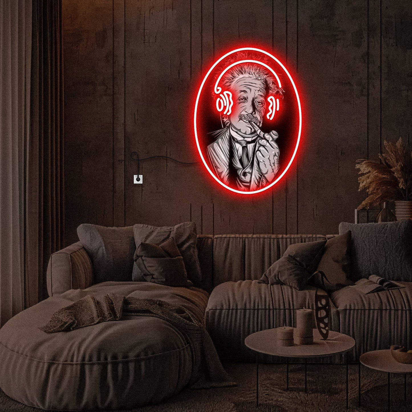 Einstein Neon Sign Wall