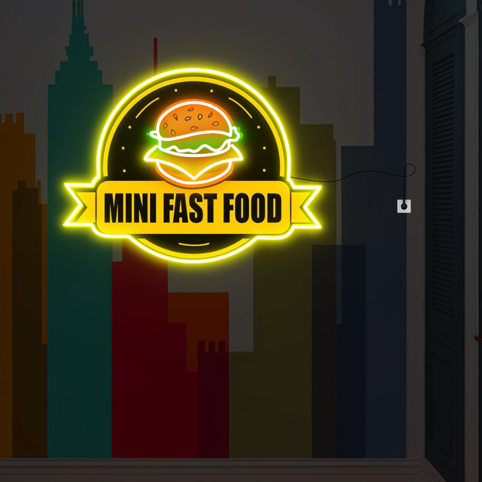 Food Neon Sign Burger