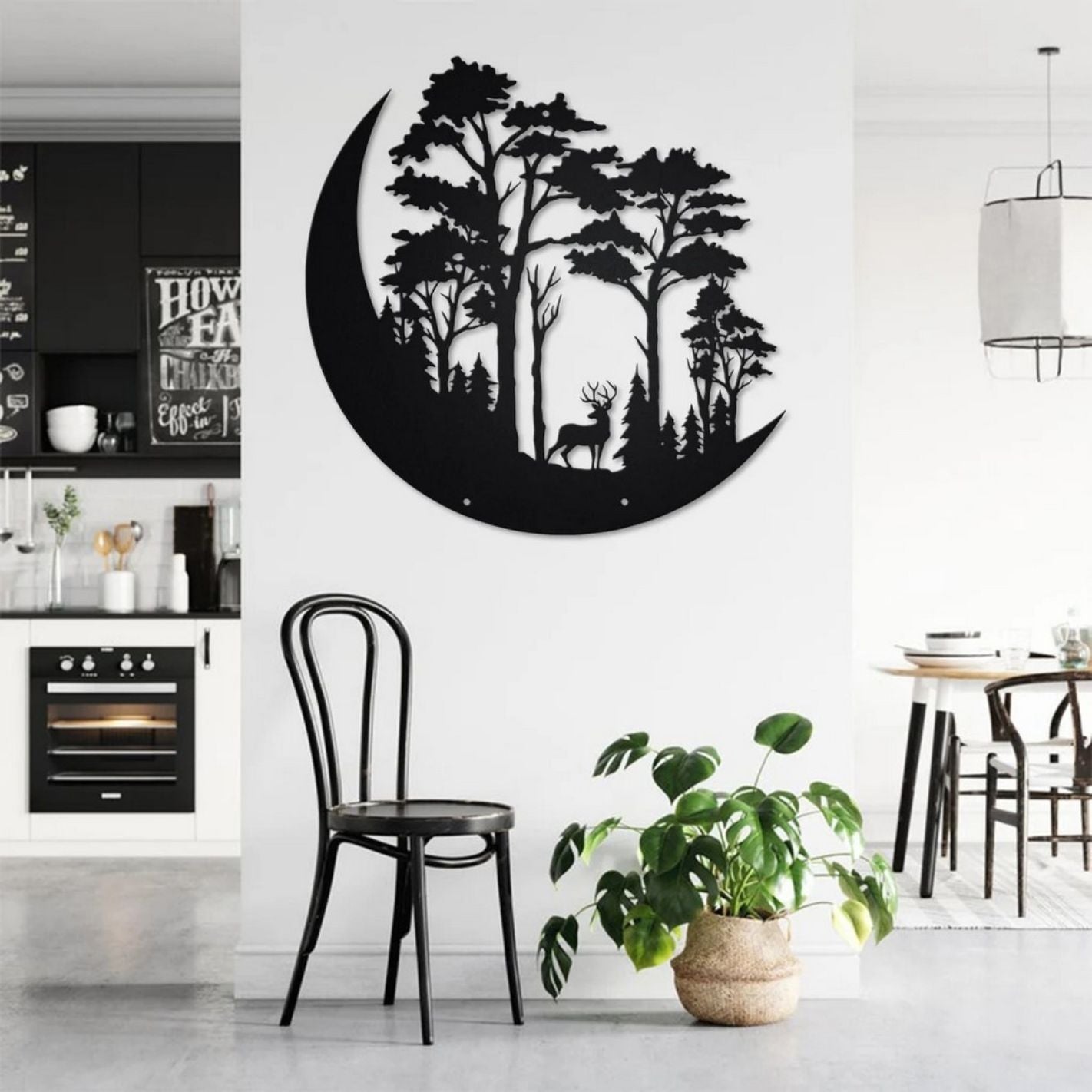 Forest Deer metal wall art Sign