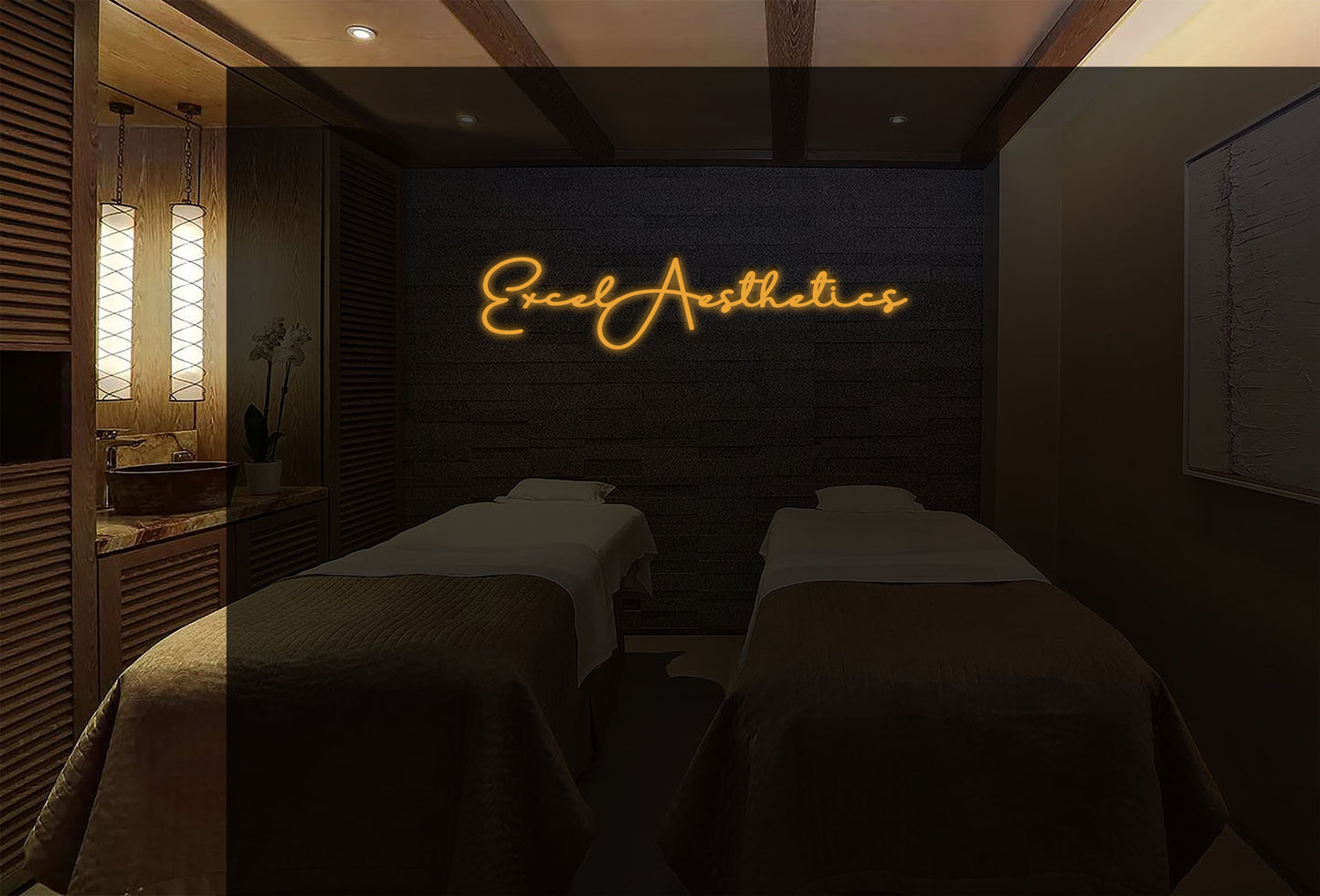 Excel Aesthetics Acrylic Front lit sign