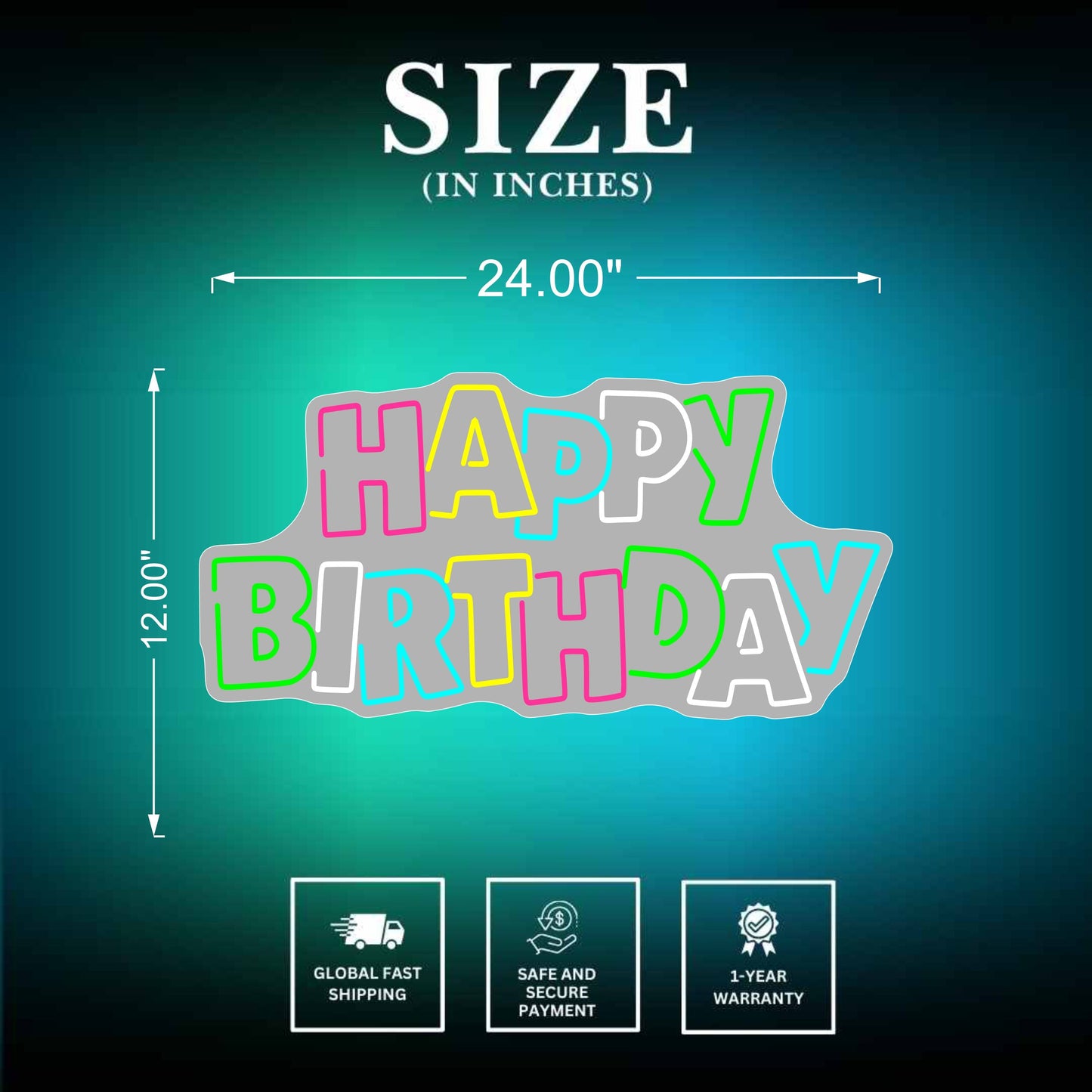 Happy Birthday Neon Signs