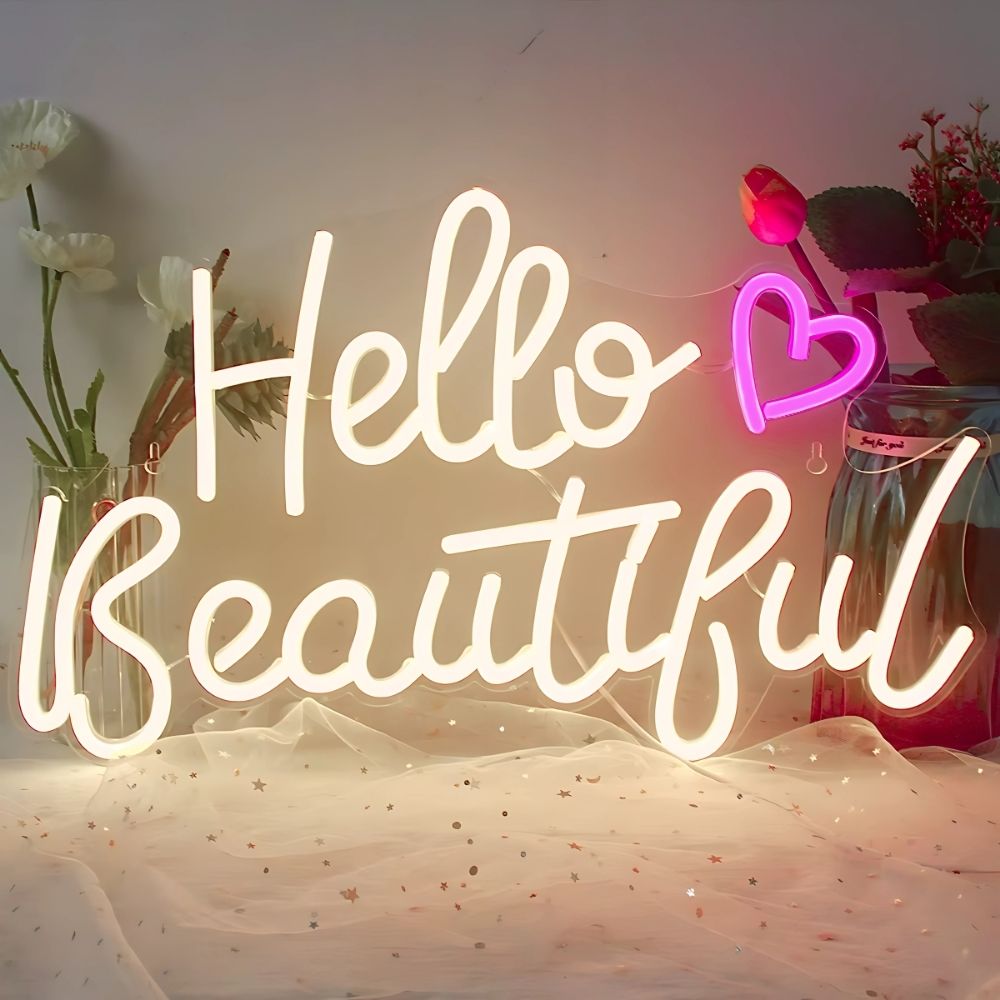 Hello Beautiful Neon Signs
