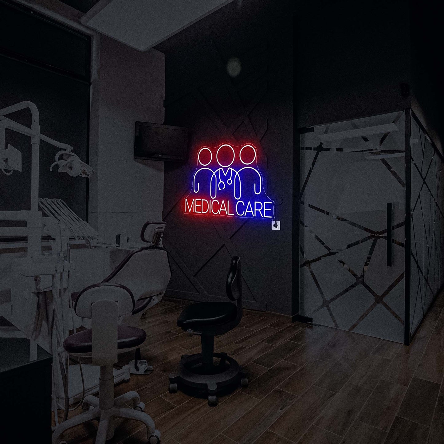Bright Mediacl care led wall sign
