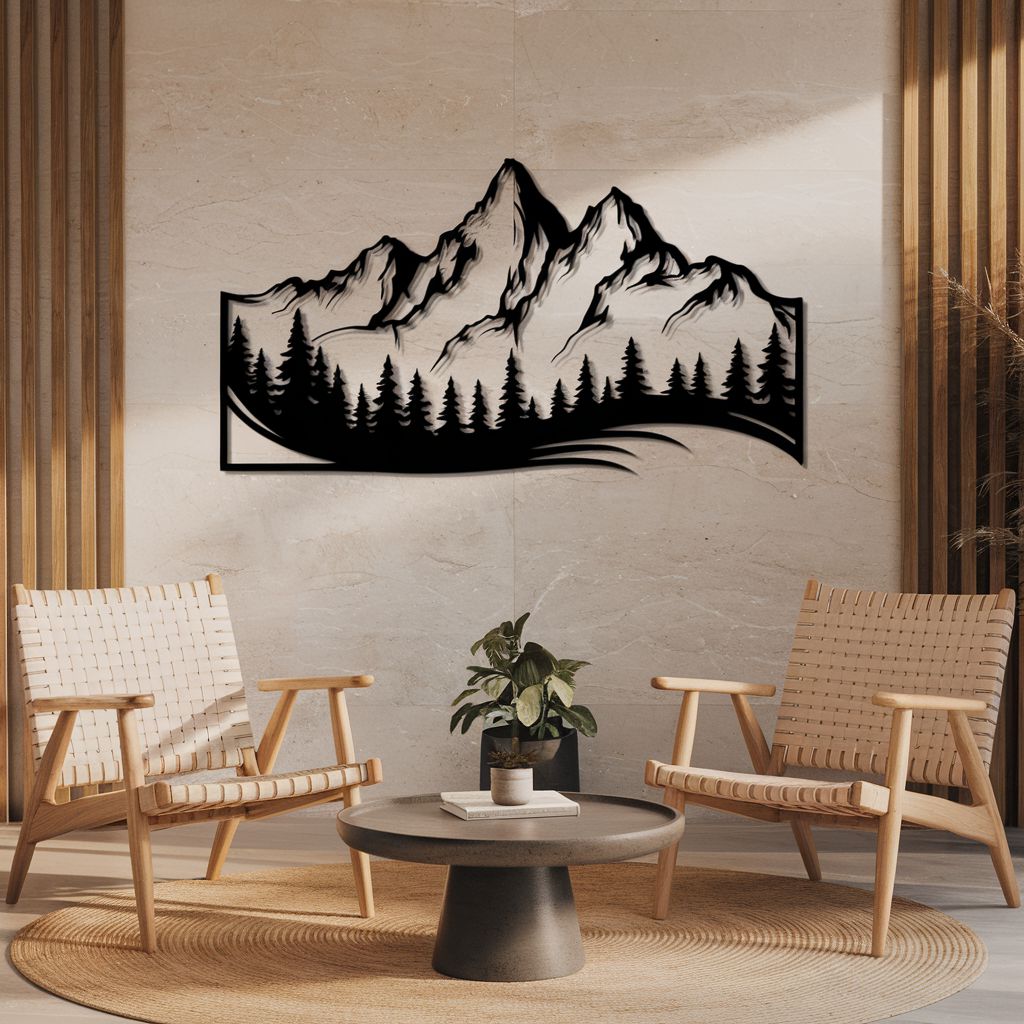 Mountain Metal Sign