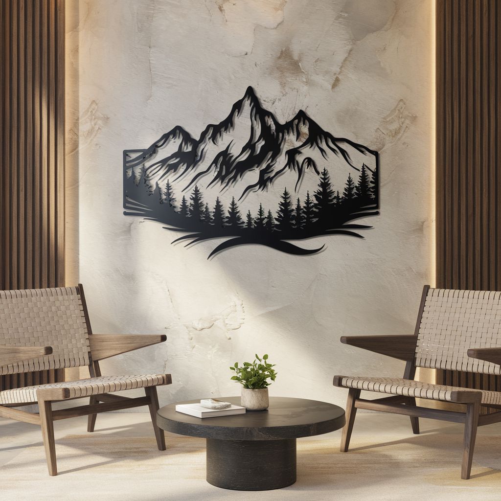 Mountain Metal Sign