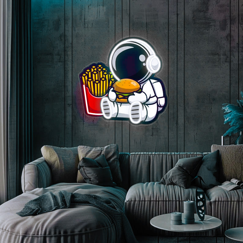 Neon Astronaut Sign LED Wall Light