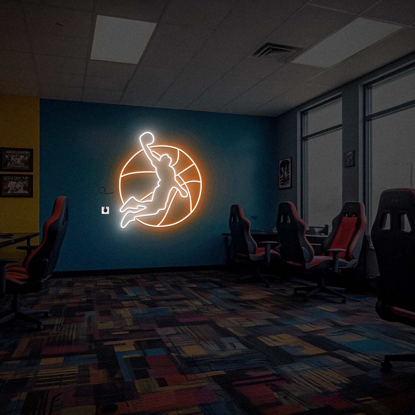 Neon Sign Basketball