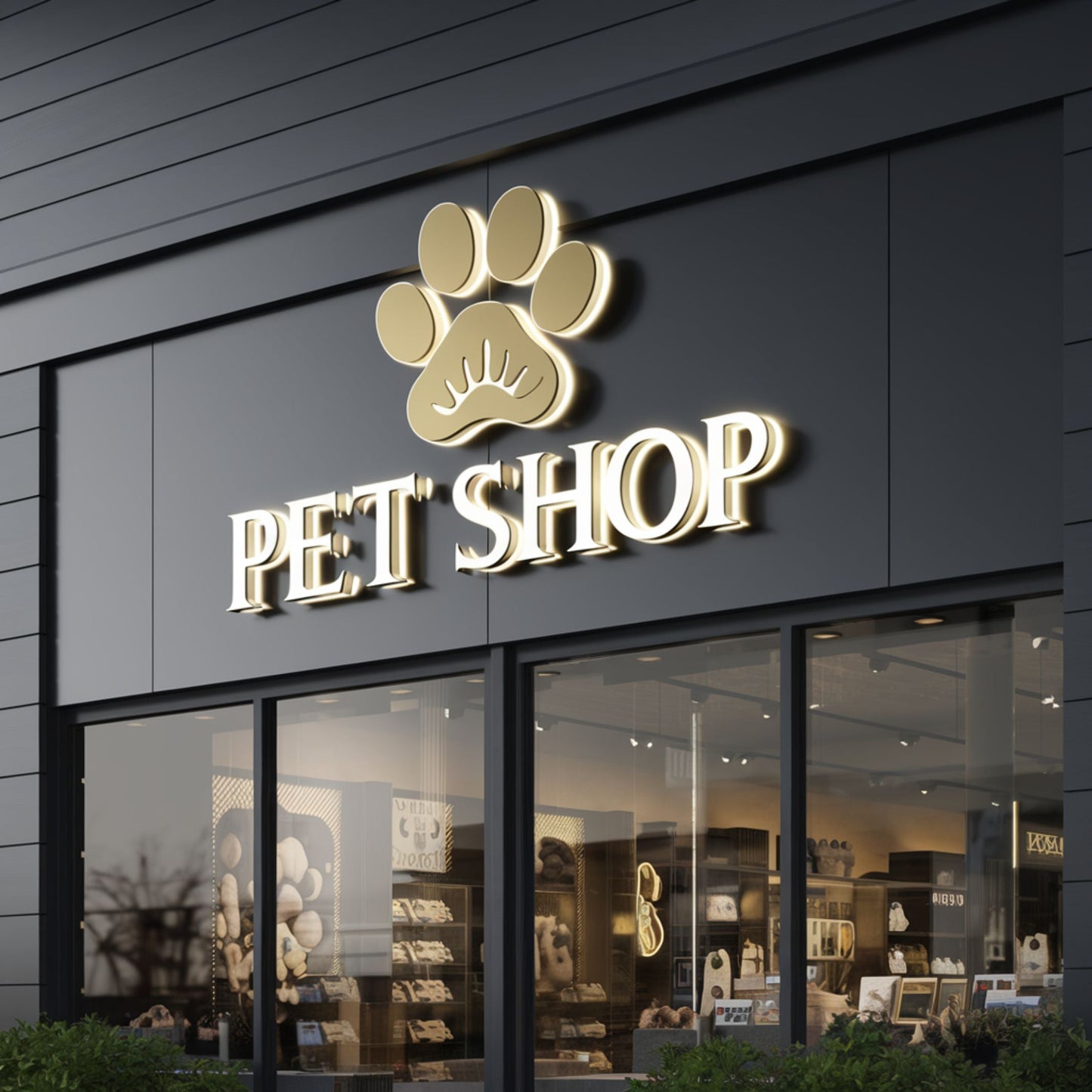 Pet Shop Metal sign