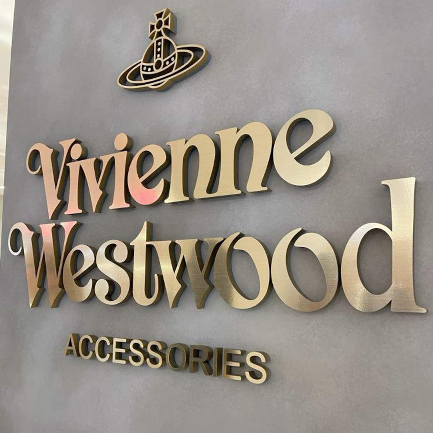 Custom metal laser cut sign with logo