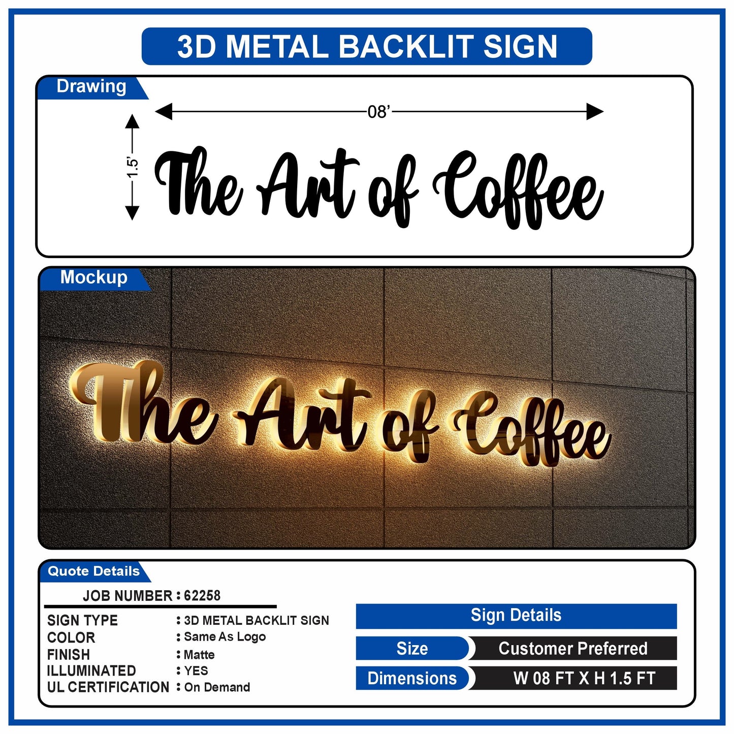 custom aluminum signs
