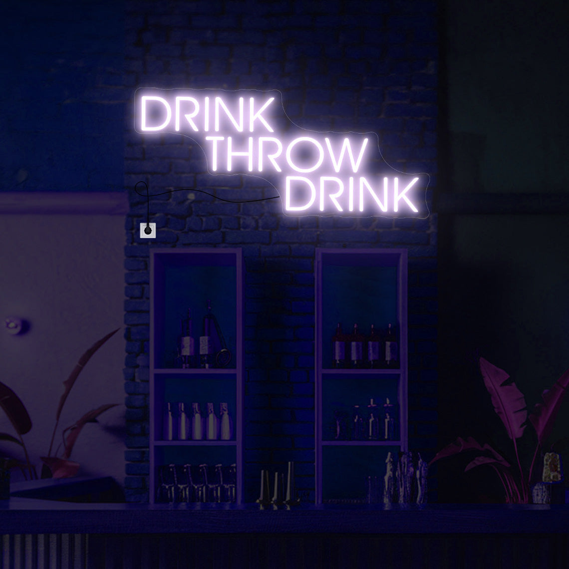 drink neon sign Wall