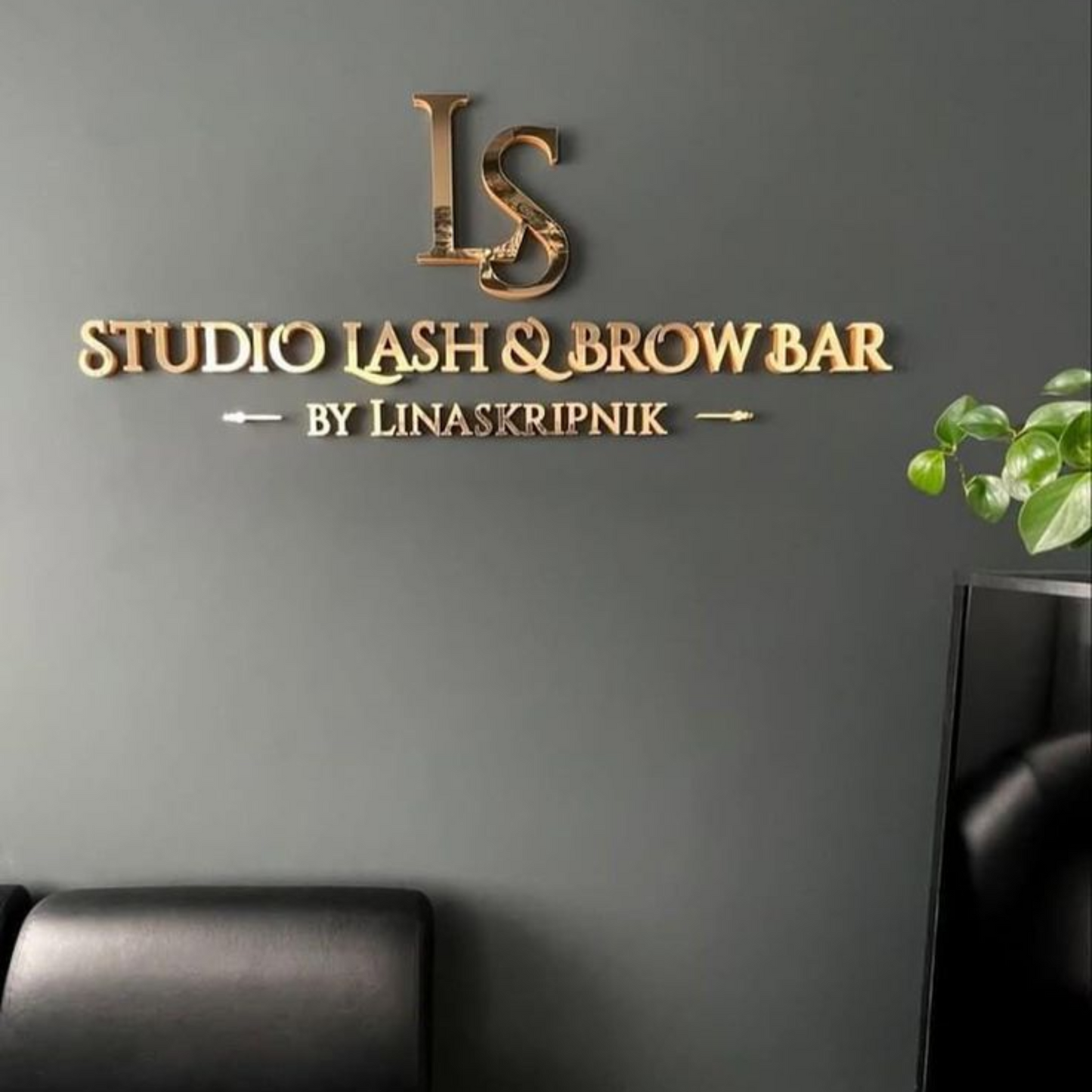 laser cut signage in door