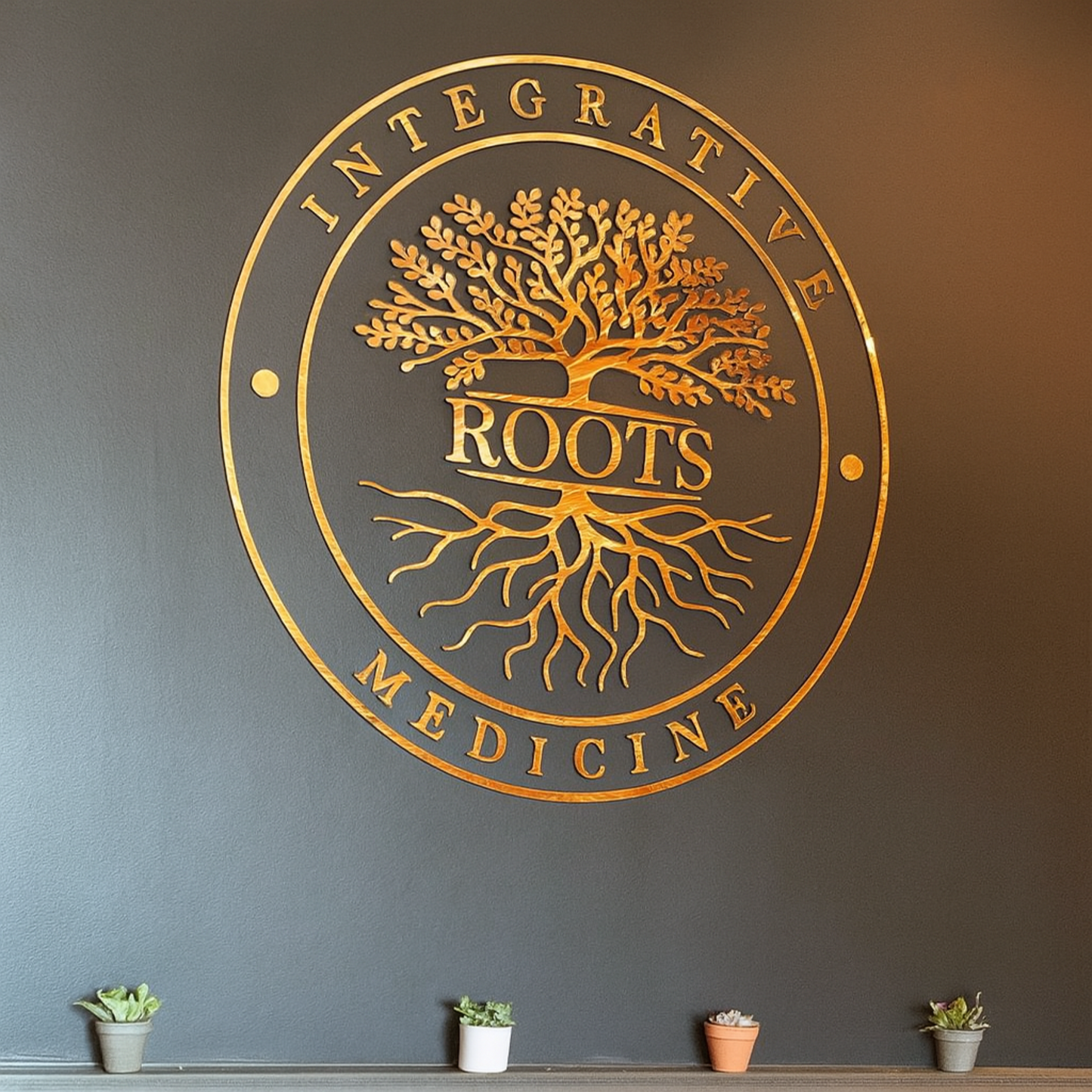 Custom laser cut sign with logo