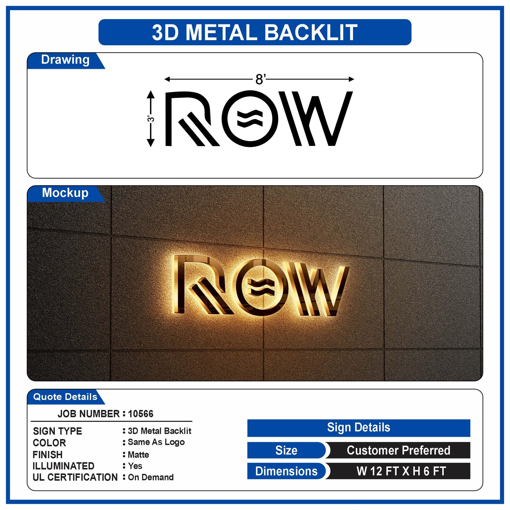 Custom sign for Jonah Townsend , Custom Metal Signs for Business - Neonsnest.com