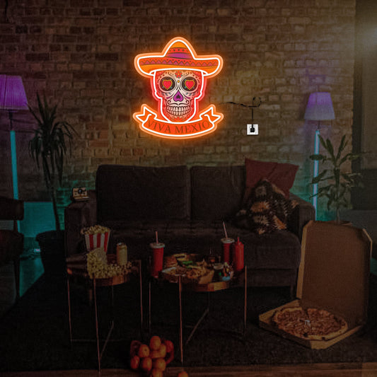 Viva Mexico Neon UV Sign - Neonsnest.com
