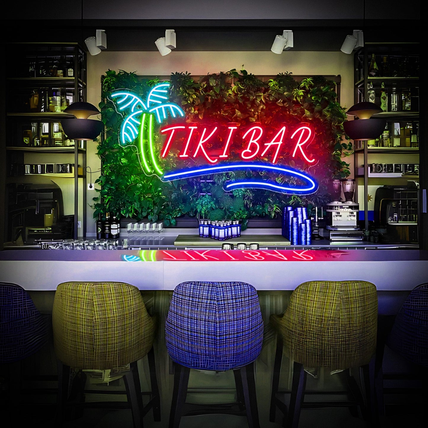 Tiki Bar Neon Sign – Stylish Neon Light for Outdoor Bar Decor - Neonsnest.com