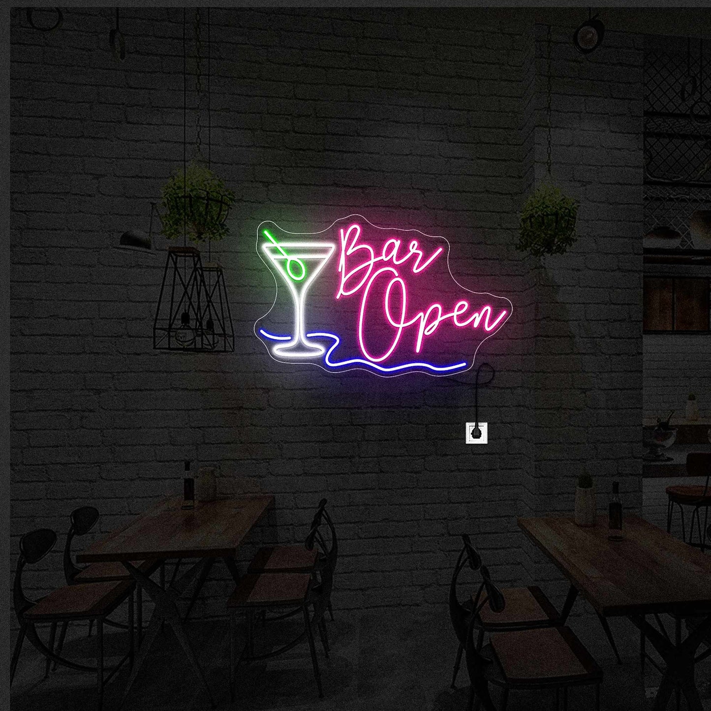 Bar Open Neon Sign - Neonsnest.com