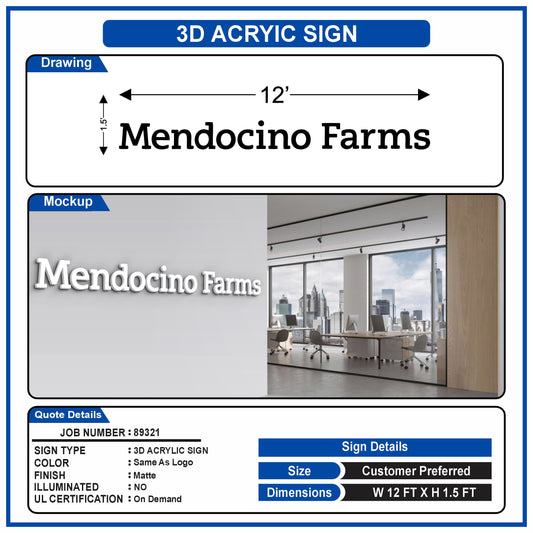 Acrylic Business Sign