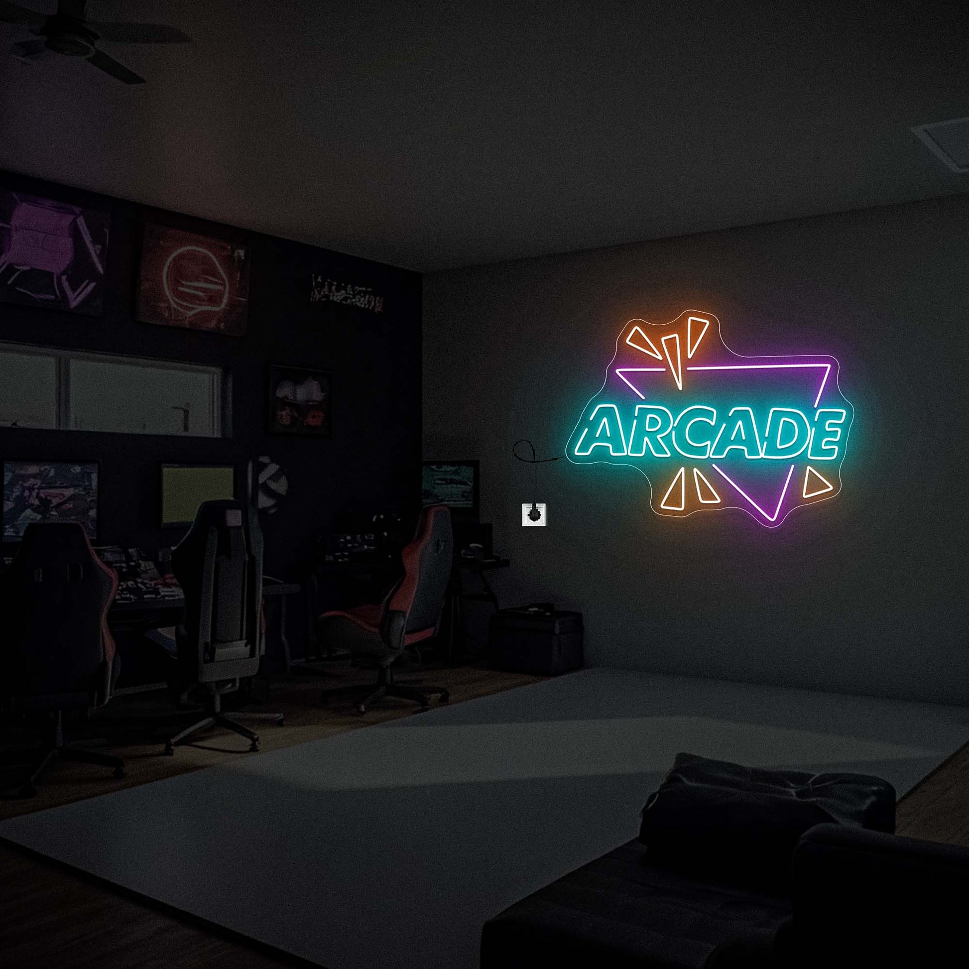 Arcade Neon Sign Wall