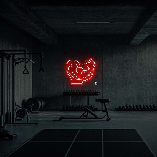 Arm Muscles Neon Sign