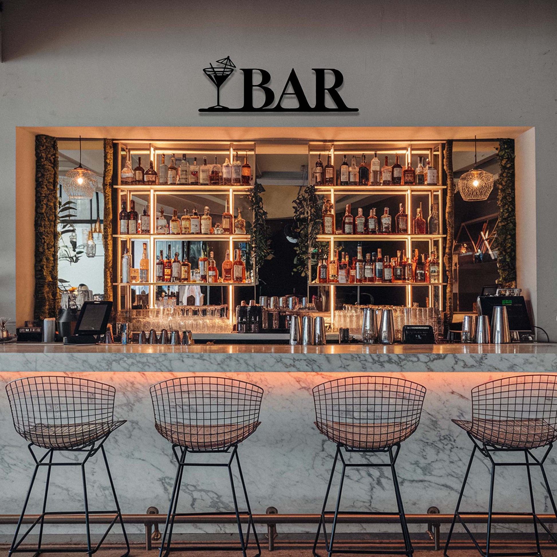 Bar Metal Sign Bar Decor 