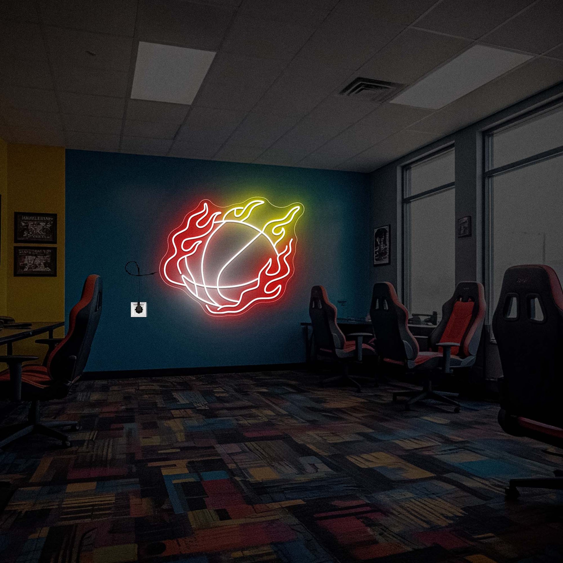 Basketball Neon Light Sign Wall Decor