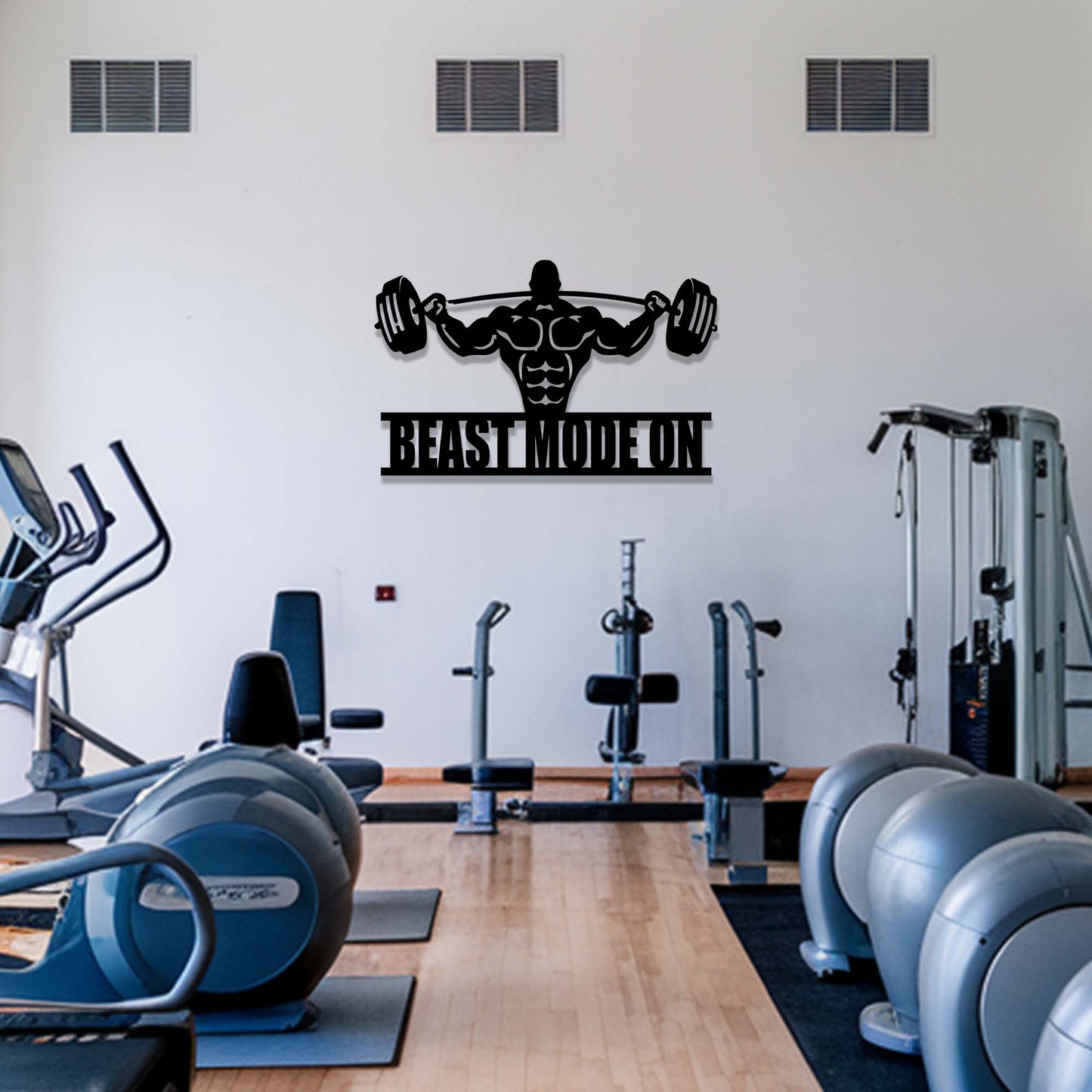 Beast Mode ON Metal Sign Indoor