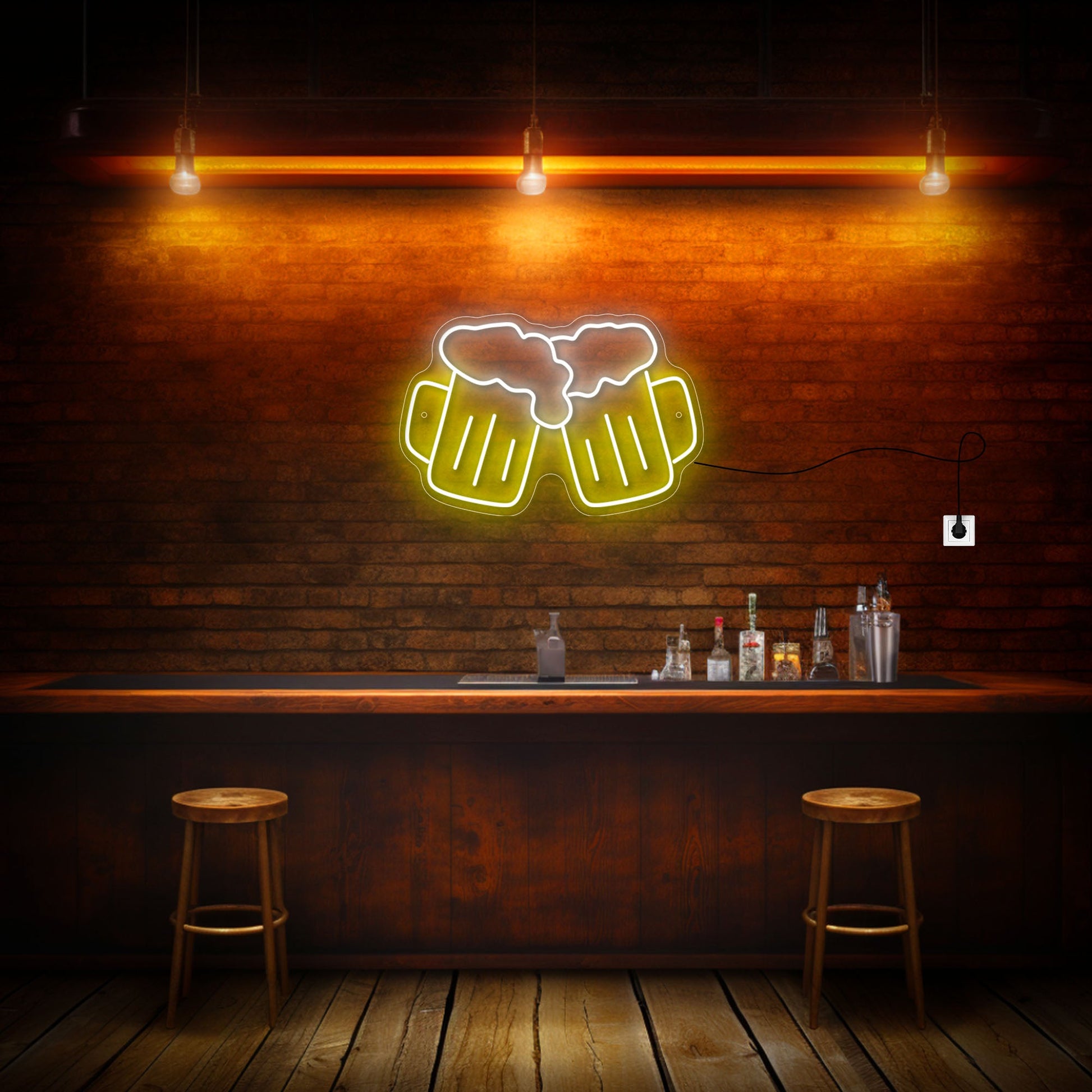 Beer Mugs Neon Sign LED Beer 