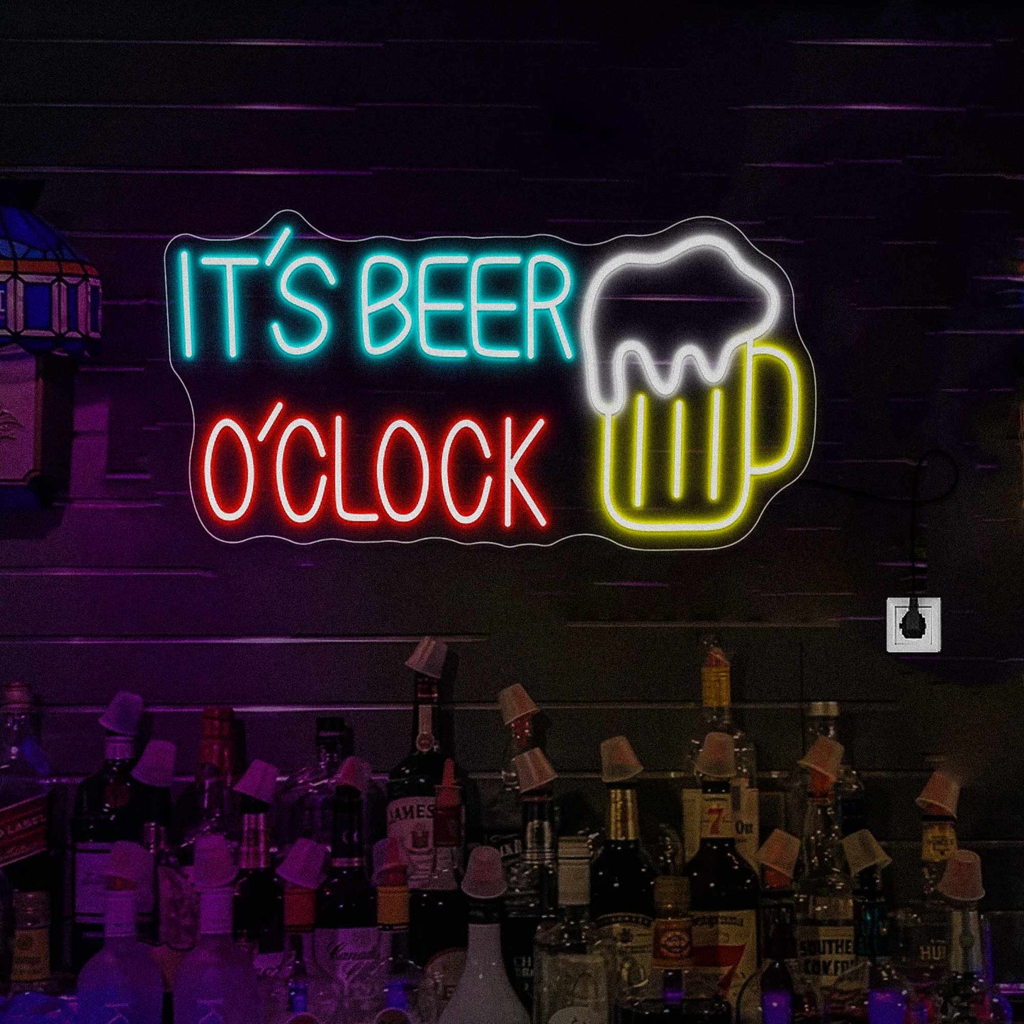 Beer O’Clock Neon Sign Wall