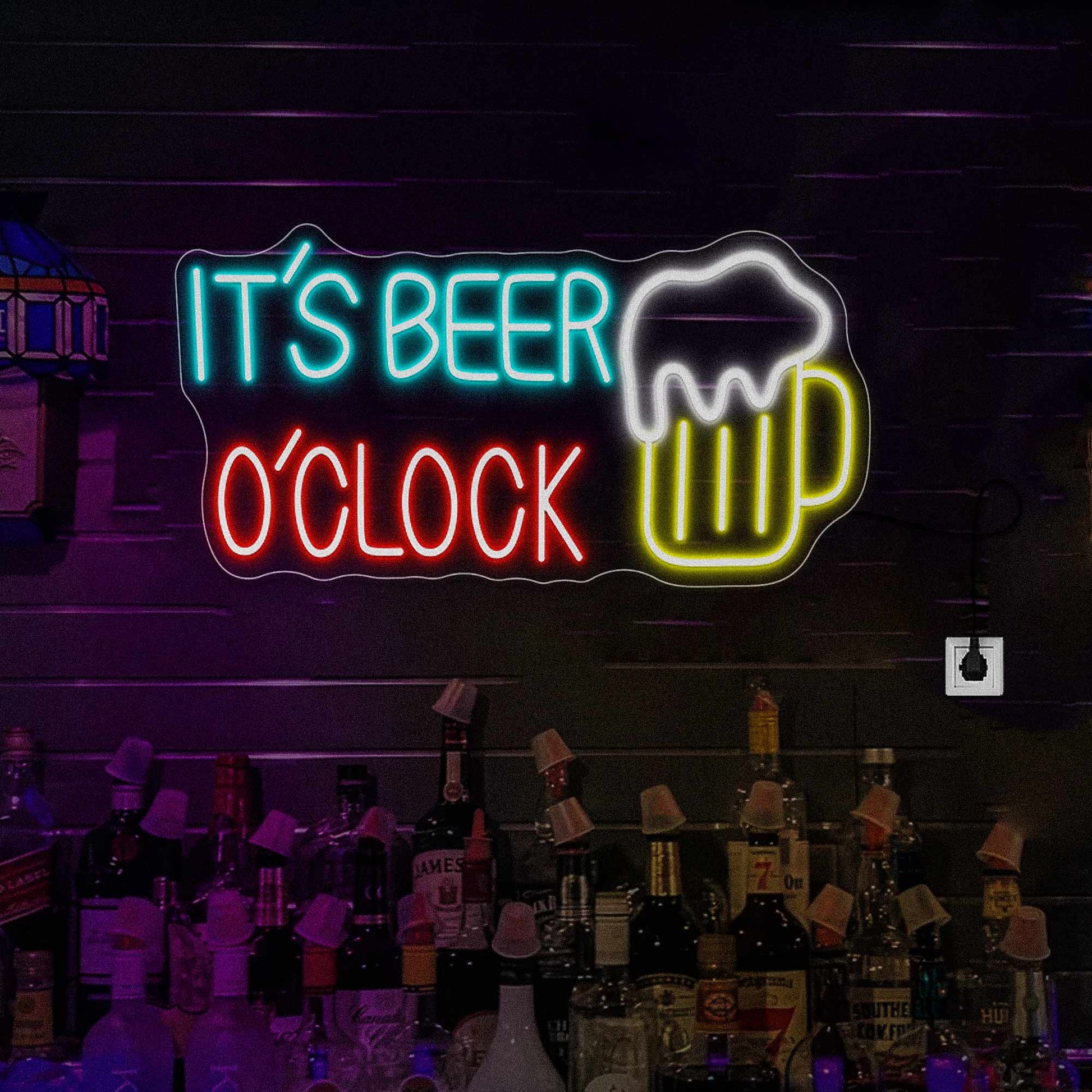 Beer O’Clock Neon Sign Wall