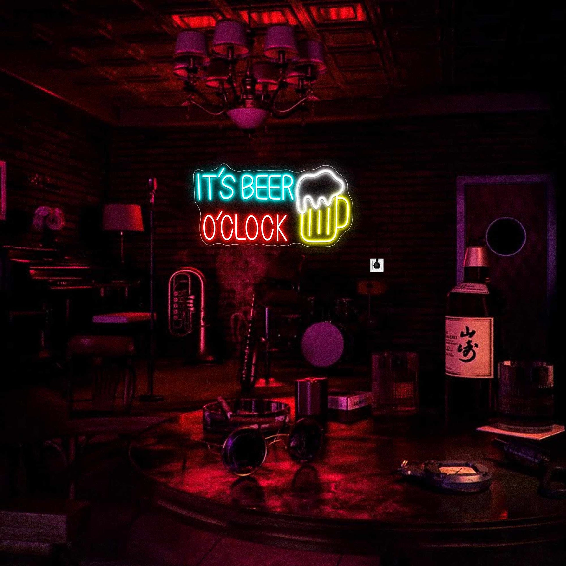 Beer O’Clock Neon Sign Wall Decor