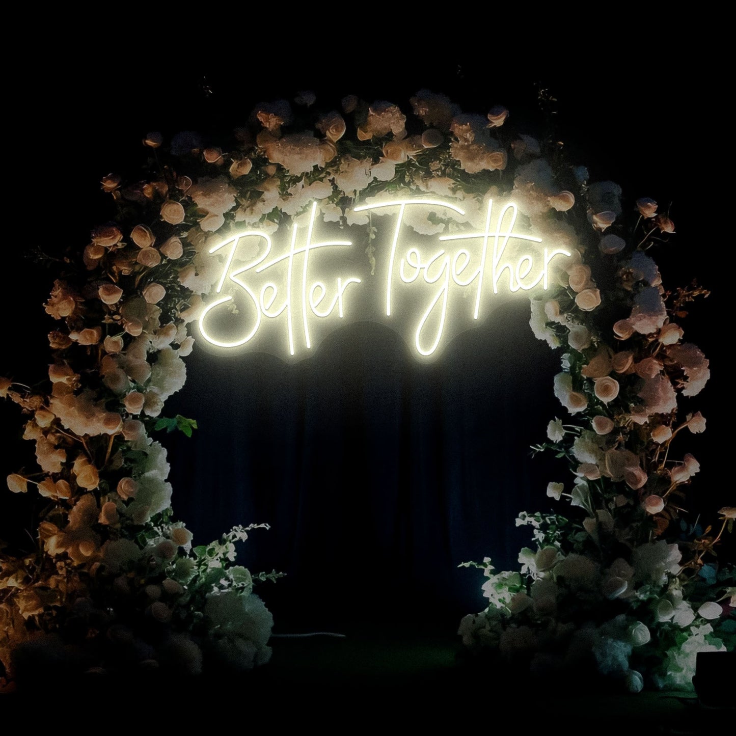 Better Together Neon Sign Wedding