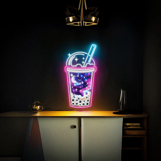Bubble Tea UV Neon Sign