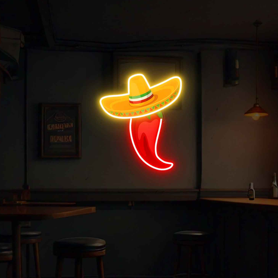 Chili Neon Sign Wall Sign