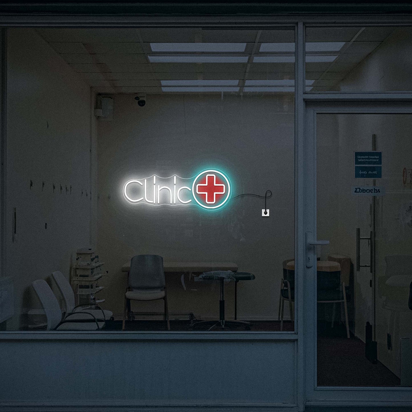 Clinic neon sign