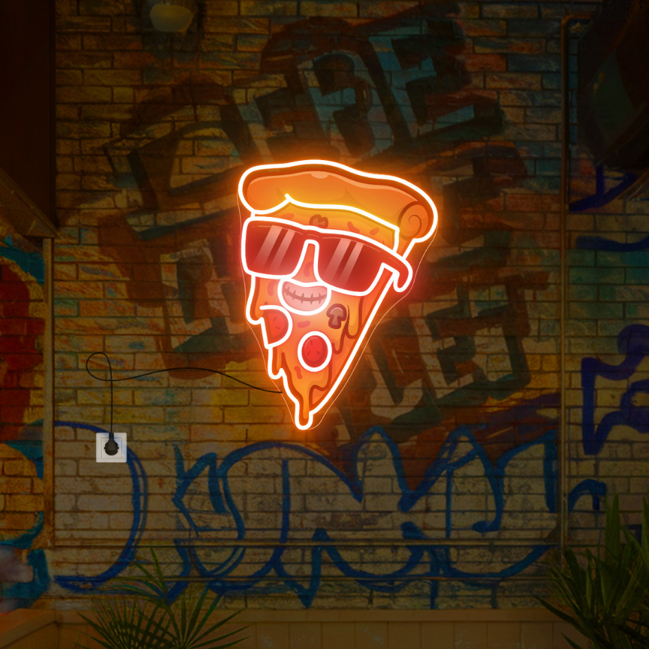 Cool pizza neon sign 