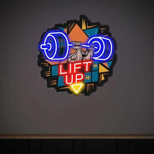 Dumbbell Neon Sign