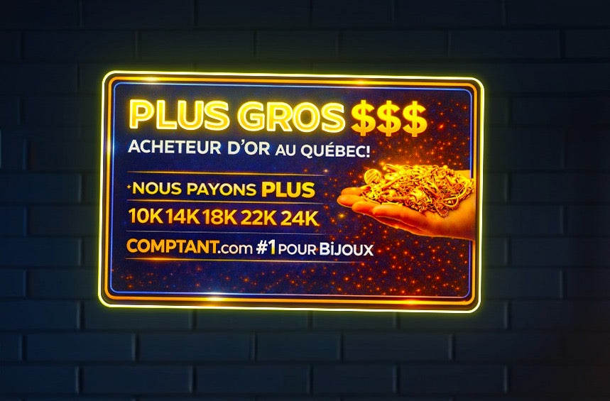 Plus Gros $$$ UV Neon Sign